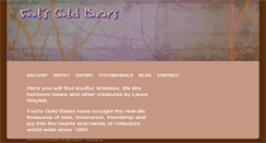Desktop Screenshot of fools-gold-bears.com